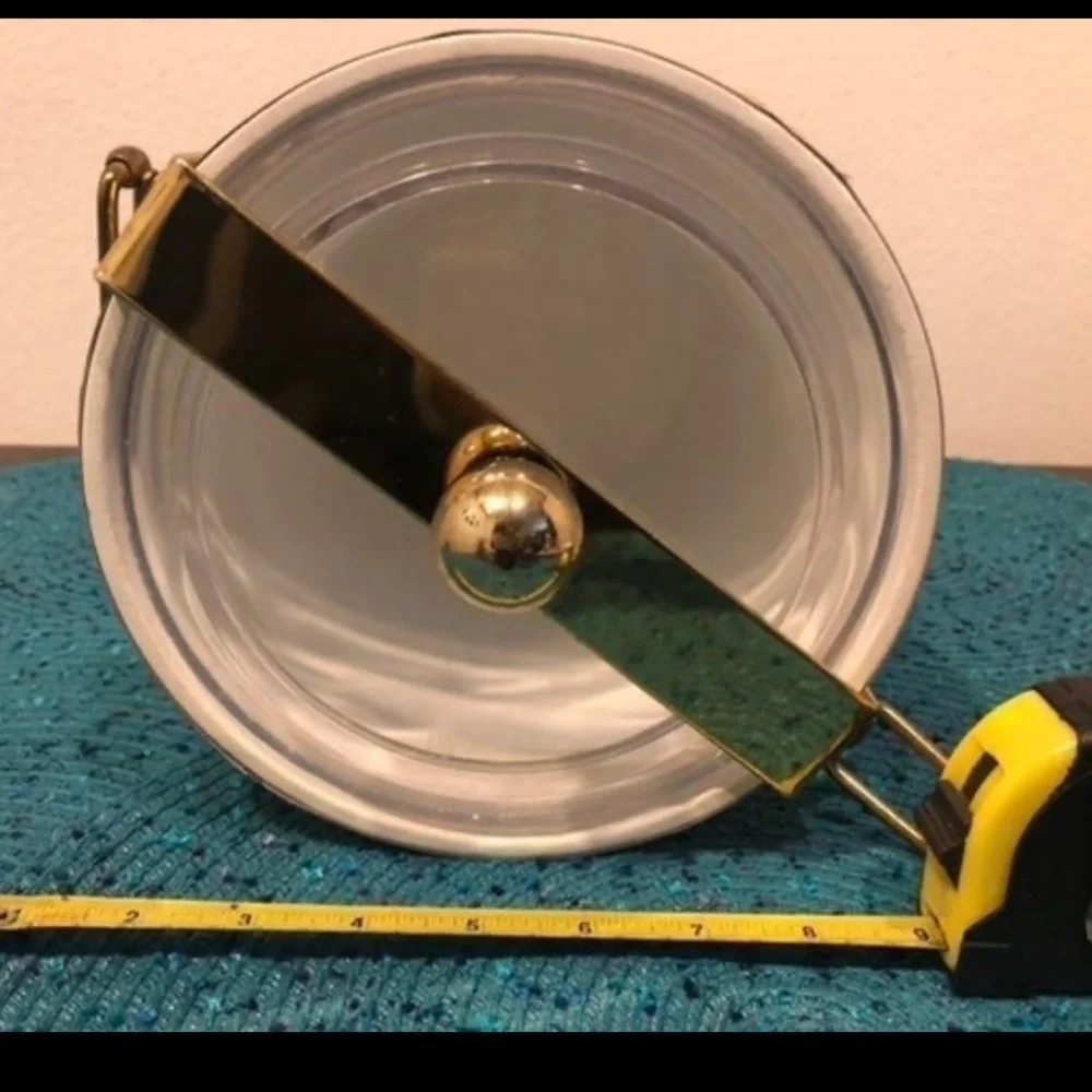 ⭐️ MCM Georges Briard gold swing ice bucket vintage vHTF 13x8